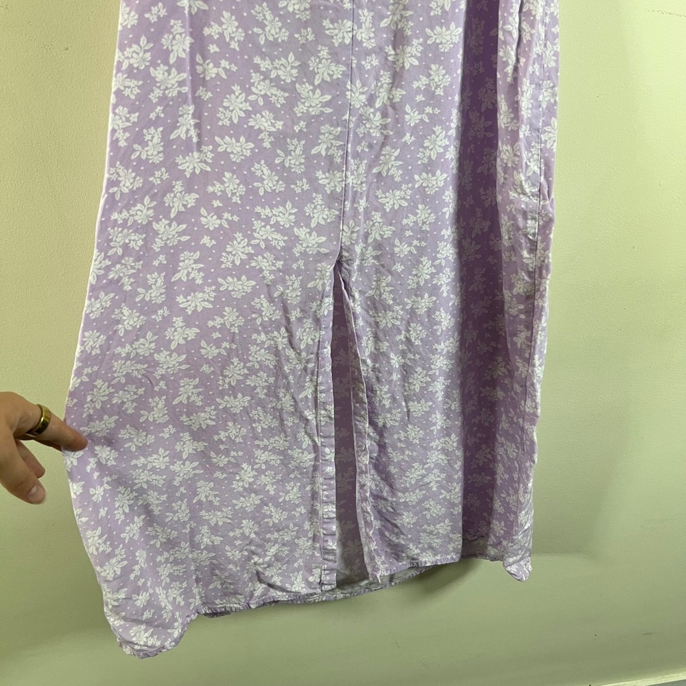 Billabong Dainty Floral Midi Dress Purple Size Medium Beach Bohemian Vacation - Picture 5 of 7